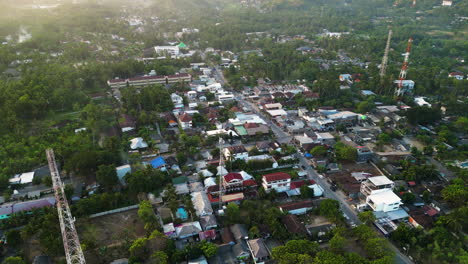 Panorama-De-La-Ciudad-De-Kuta-Cerca-Del-Resort-Mandalika-En-La-Isla-De-Lombok,-Nusa-Tenggara-Occidental,-Indonesia