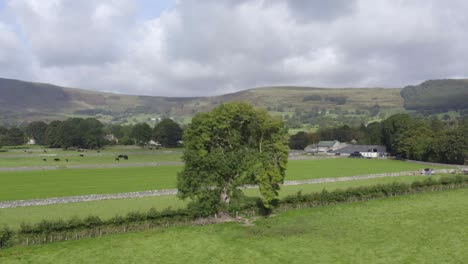 drone shot orbiting castleton 06