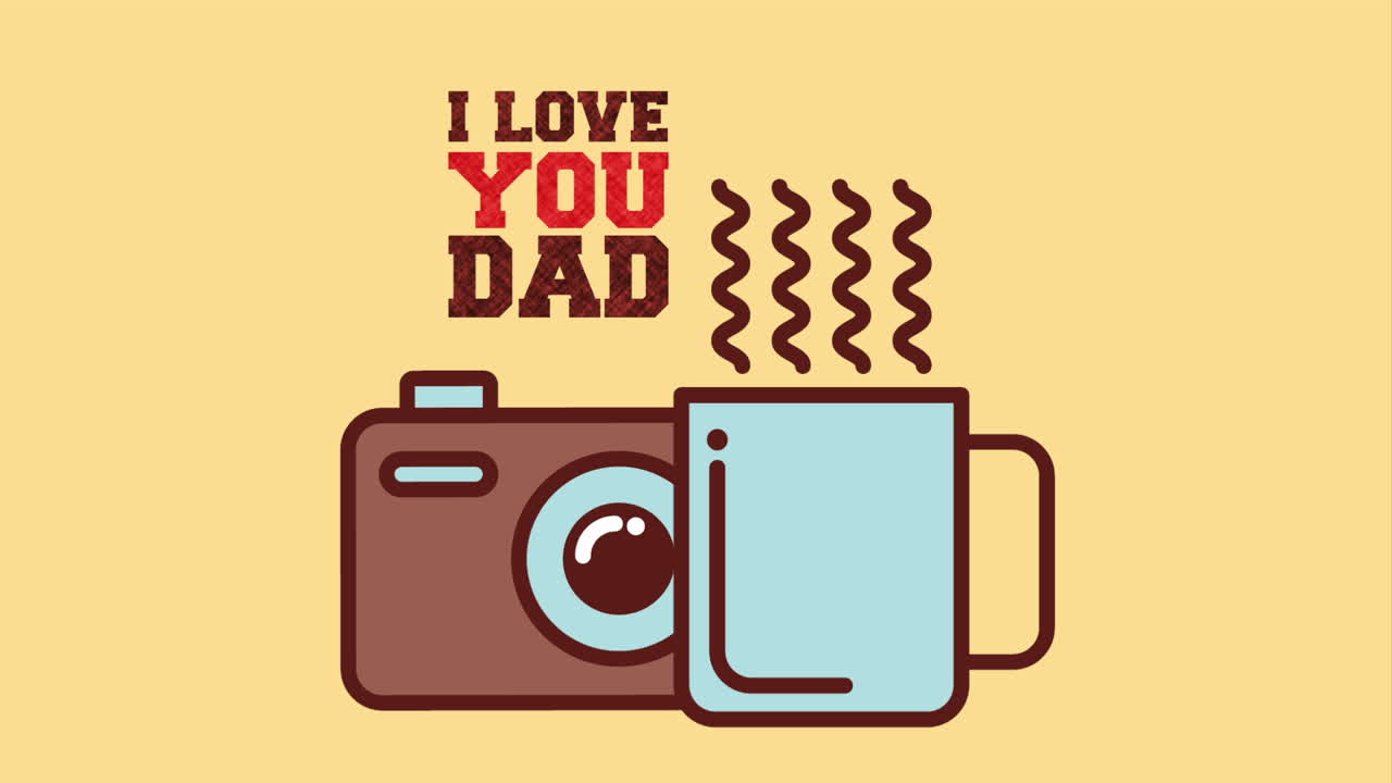 행복한 아버지의 날 디자인, 비디오 애니메이션