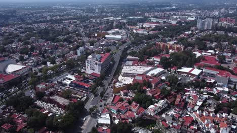 Aerial-view-of-the-south-area-of-Mexico-City