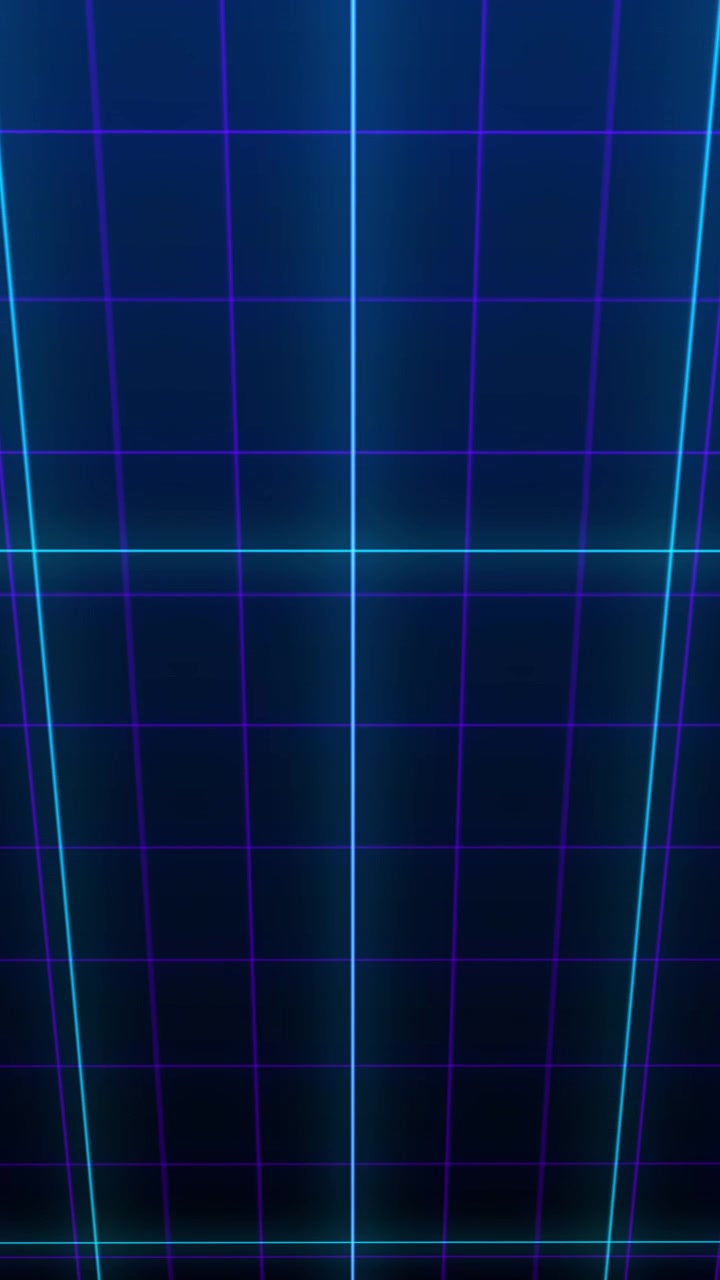 Retro Synthwave Style Glowing Blue Grid Moving Forward