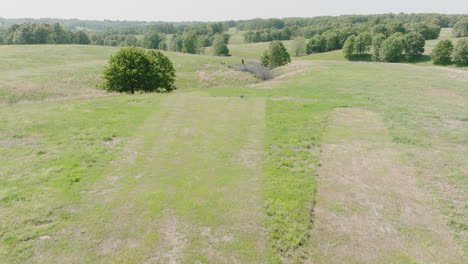 Wooden-Post-At-Open-Field-Rifle-Range-In-Leach,-Oklahoma