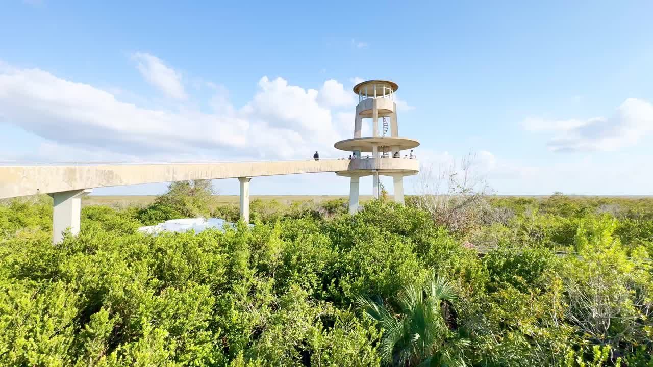 Scenic View of the Shark Valley Observation Tower in Everglades National Park