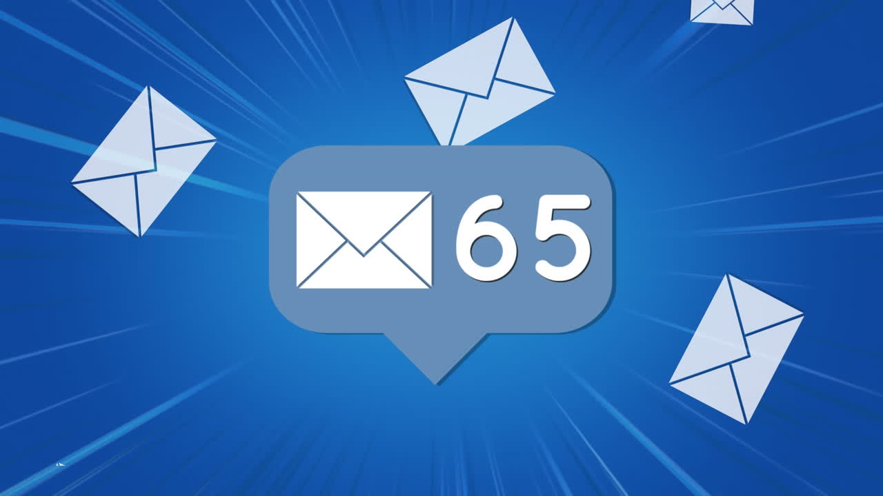 aumento del número de mensajes de correo electrónico