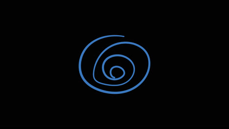 blue spiral design