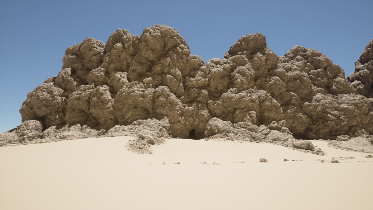 사막 풍경 에 있는 바위 형성