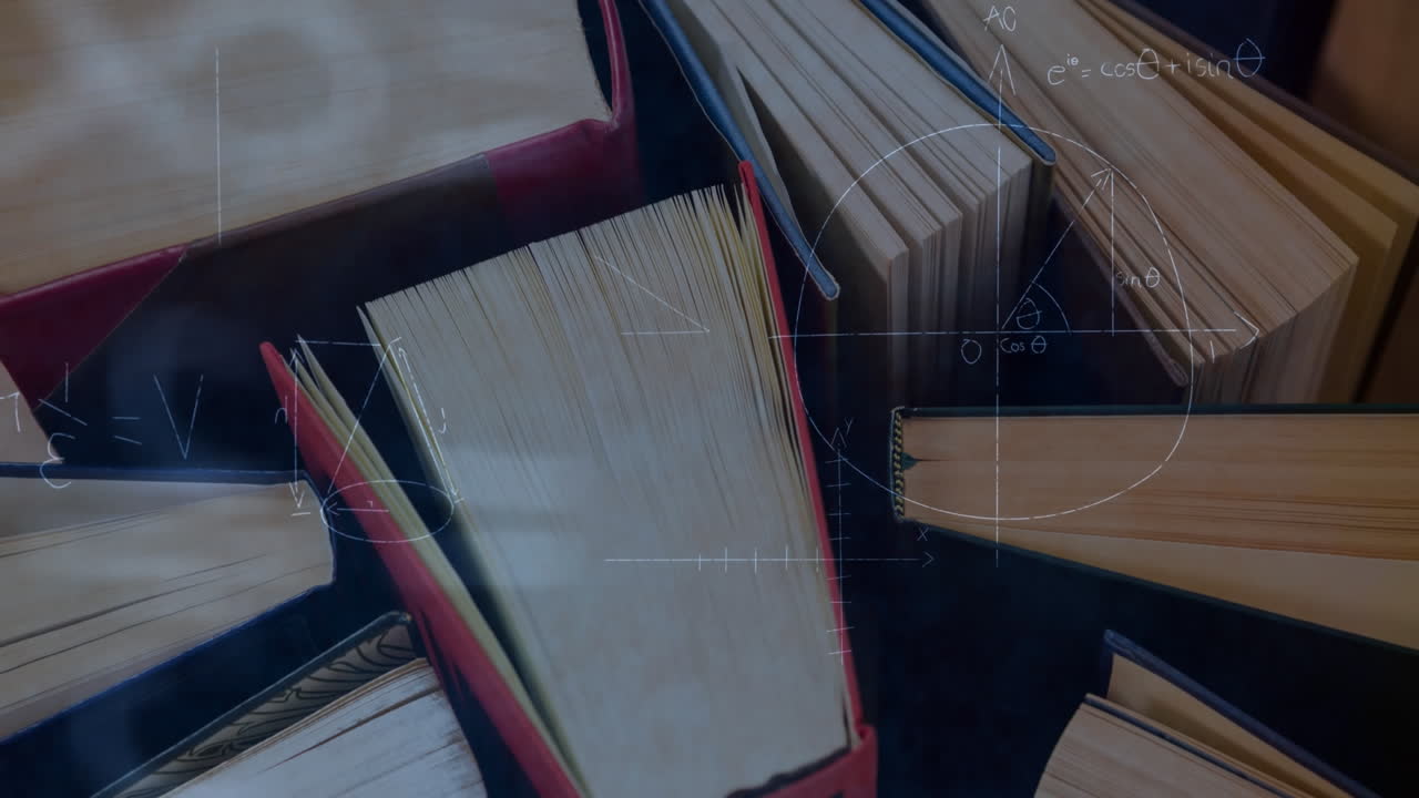 컴퓨터를 사용하는 여학생을 통해 연결 네트워크의 애니메이션