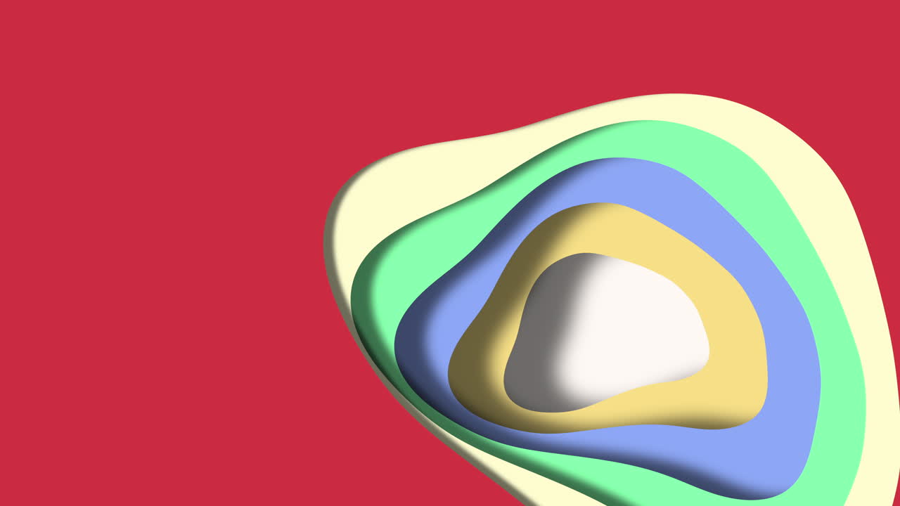 representación 3d abstracta de la forma geométrica triangular en azul, verde y amarillo