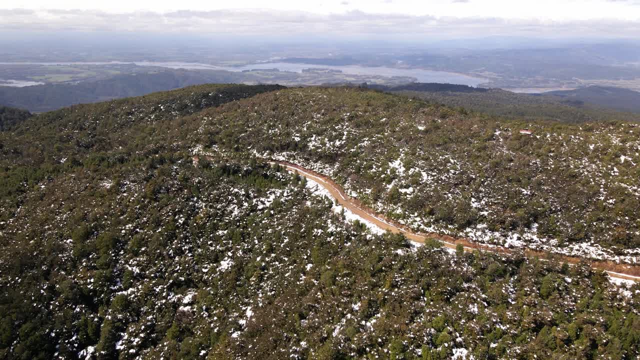 칠레 온콜 공원의 풍경 조감도
