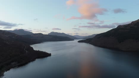 View-of-Loch-lomond-in-the-evening-from-Firking-point-campsite-in-Scotland