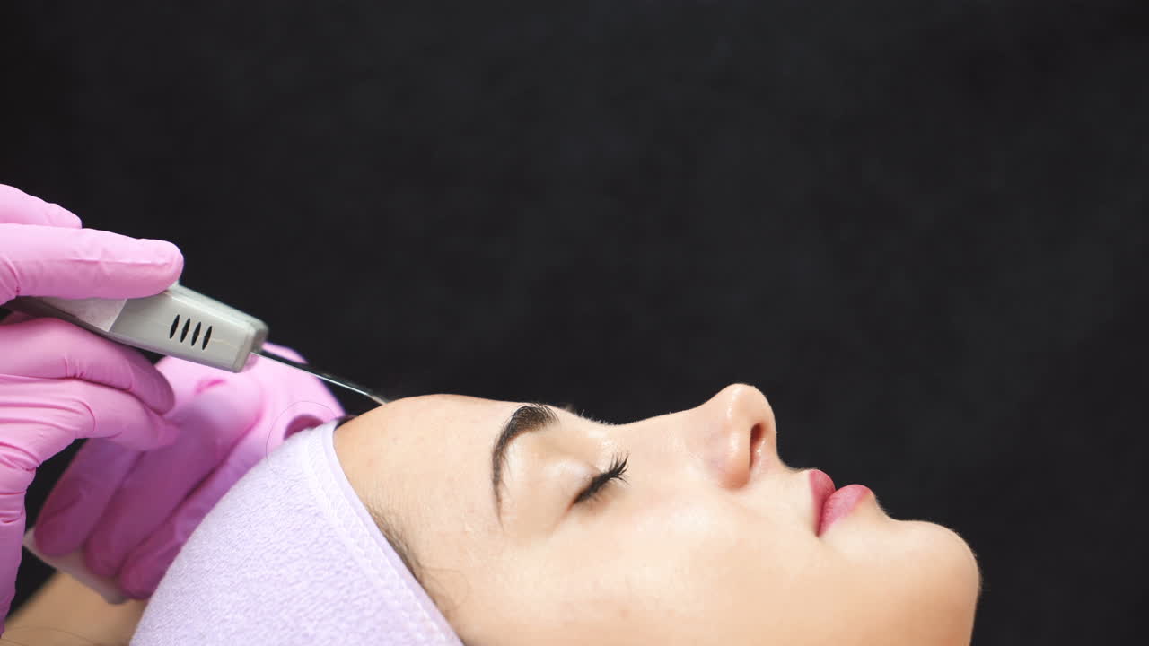 sesión de tratamiento facial