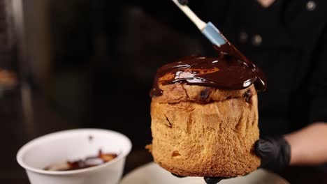 el vidrio de un panettone