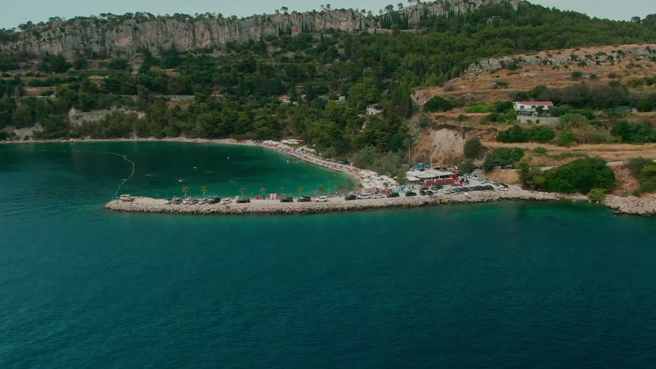 Croatia coast aerial beaches blue water nature clean sunny vacation