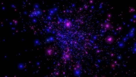partículas abstractas galaxias estrellas