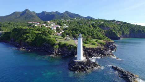 Fort-l'Olive-Fortification-Near-Plampinet-Village-In-Vieux-Fort,-Guadeloupe-France