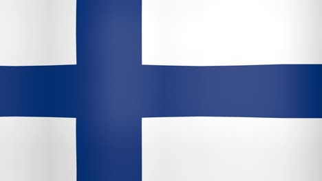 waving flag of finland looping background