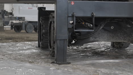 construction equipment on construction site