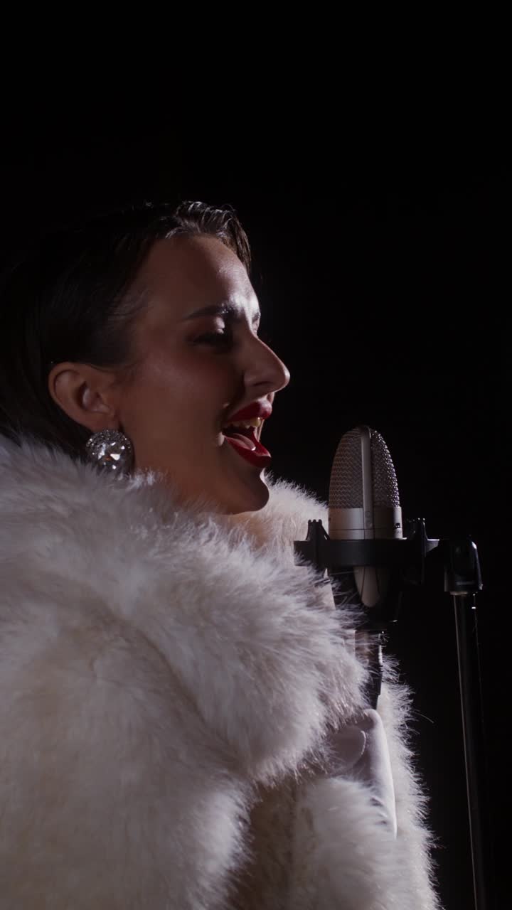 el cantante de jazz vintage