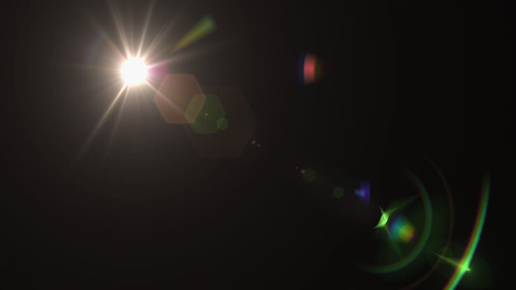Luce luminosa su canale alfa