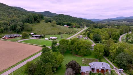 homes in rural tennessee aerial near mountain city tennessee