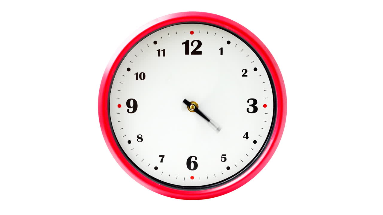 Shooting of hours. Time lapse. Shooting of the dial of hours