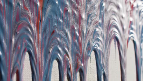 abstract paint drips on canvas