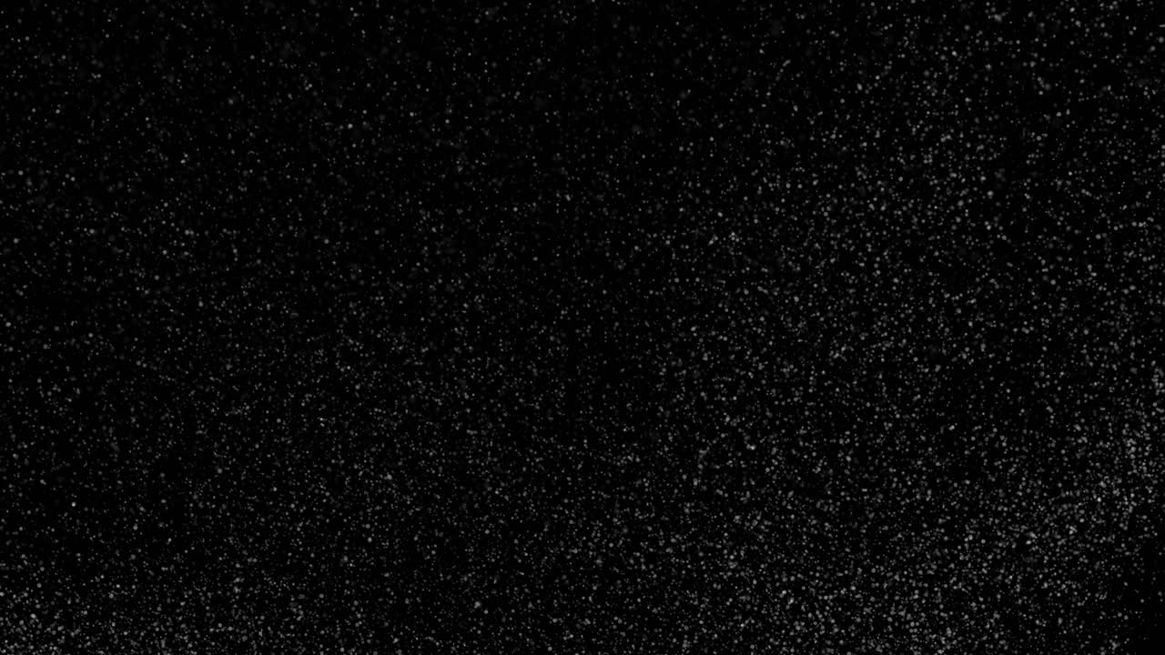 Snowfall on Black Background