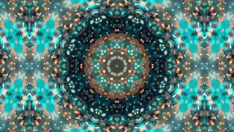 glittering kaleidoscope isolated on black background