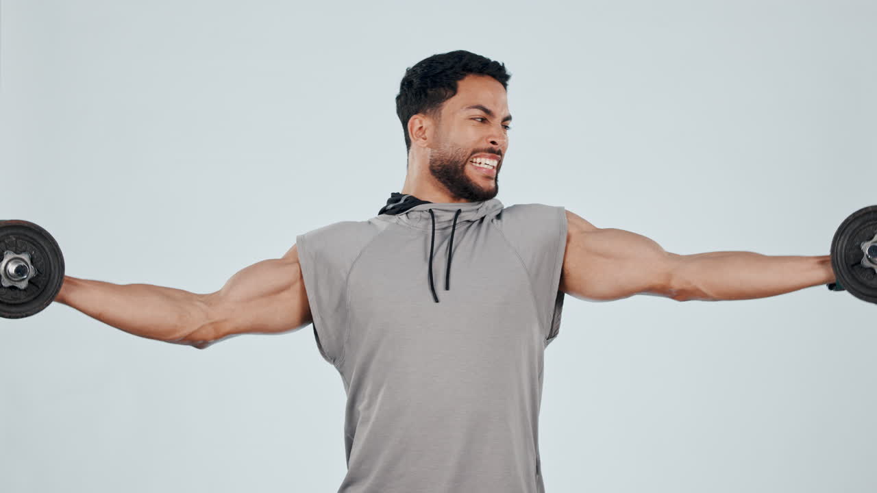 fitness, levantamiento de pesas y cara de hombre