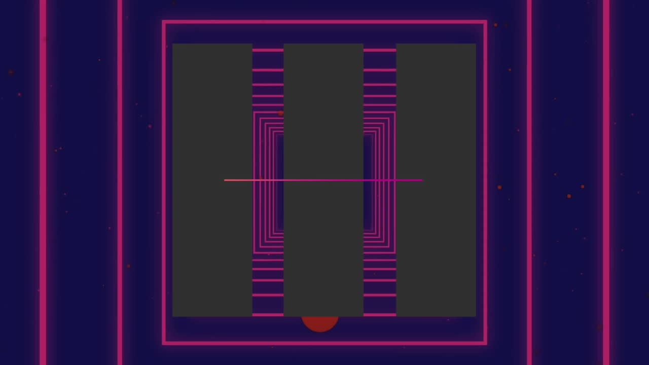 animación de formas en movimiento sobre fondo azul