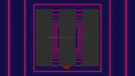 animación de formas en movimiento sobre fondo azul