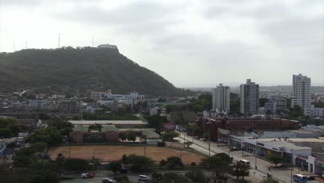 vista de cartagena desde el castillo de san felipe de barajas, colombia