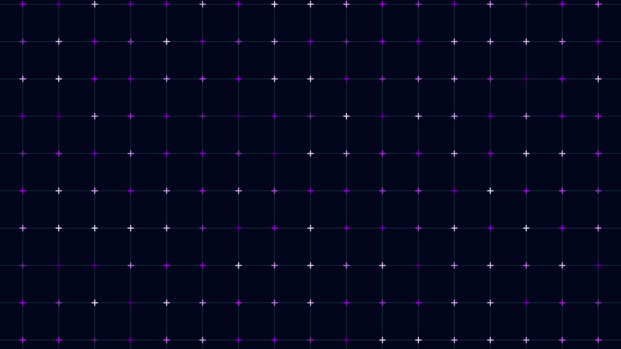 cuadrícula de puntos verdes uniformemente espaciados sobre un fondo negro