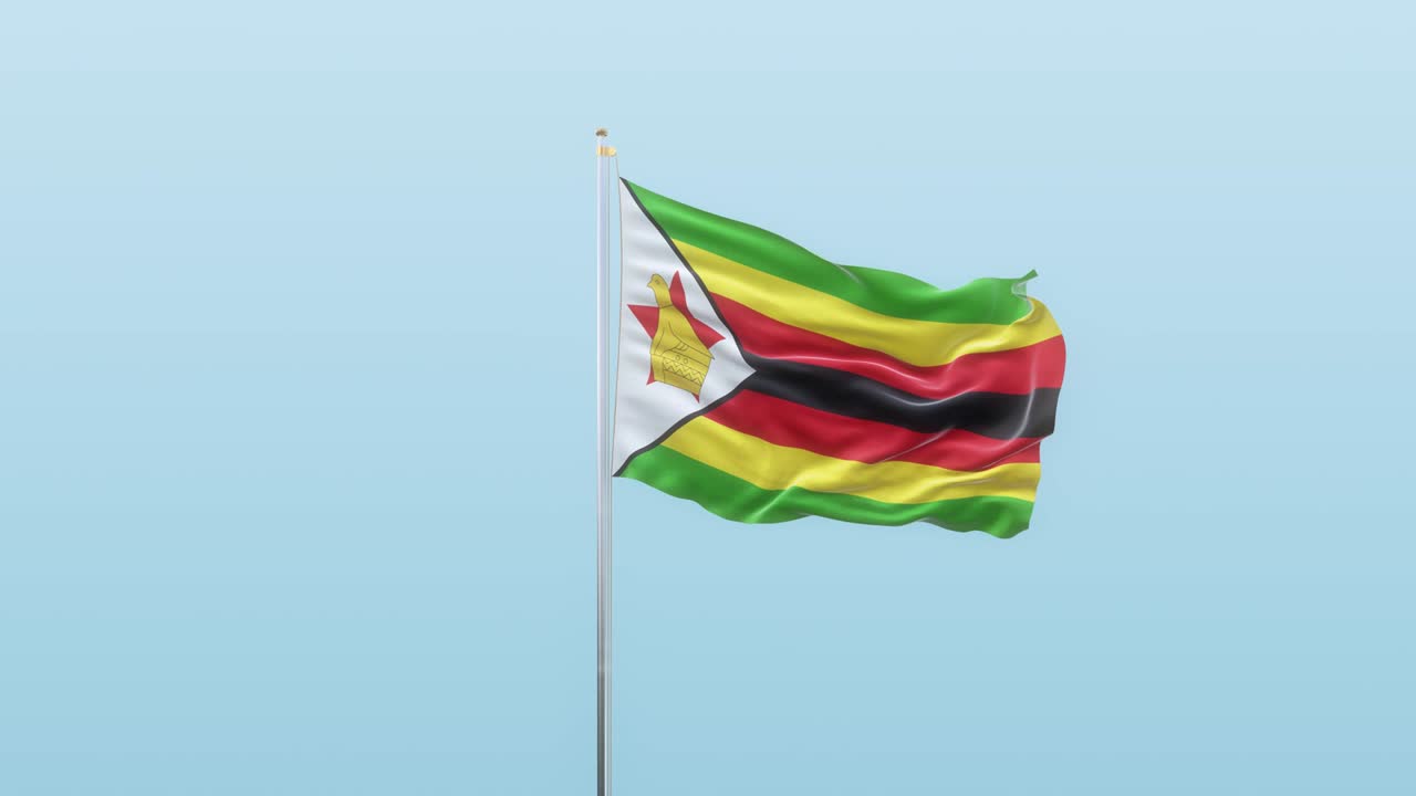Bandiera dello Zimbabwe con canale alfa