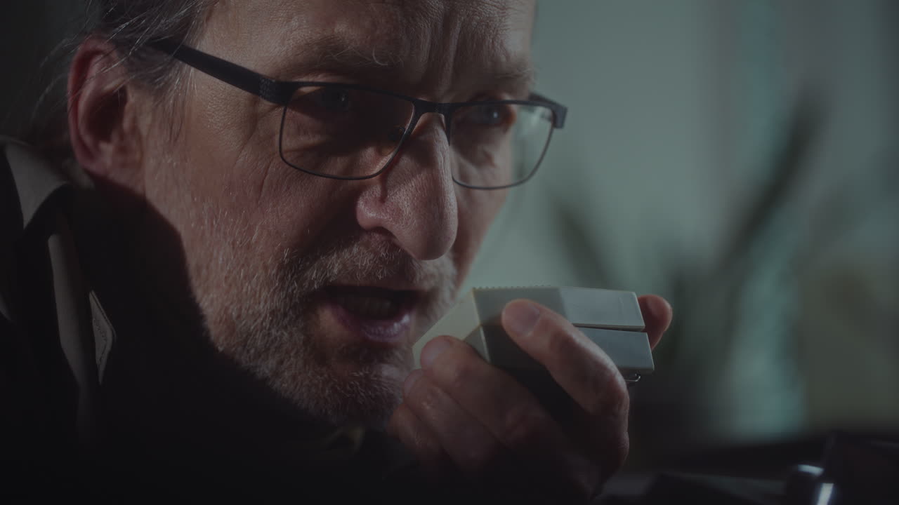 The Spy Listens to Discreet Recordings