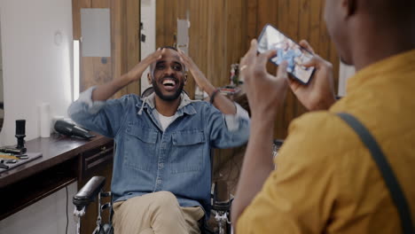 barber shop photo session