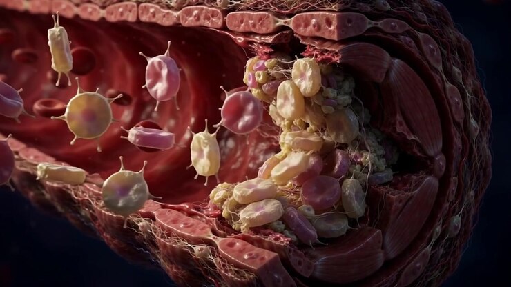 blood clotting platelet plug 3d animation video