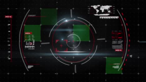 animation of scope scanning over data processing