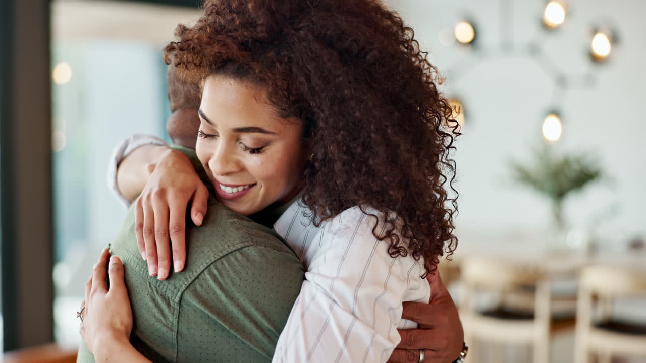 A loving couple embracing each other