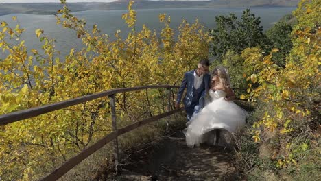 wedding couple. lovely groom and bride. happy family. man and woman in love