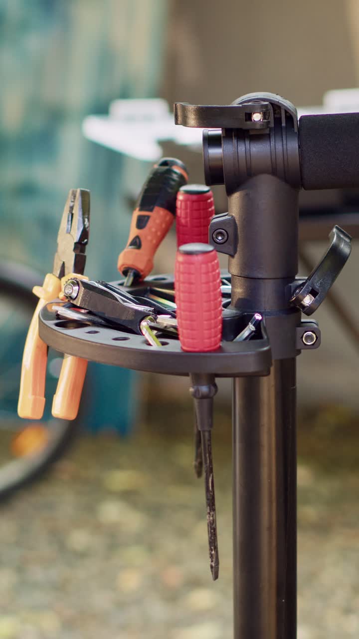 Bike Repair Tools on Stand
