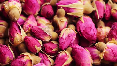 dried pink rose buds