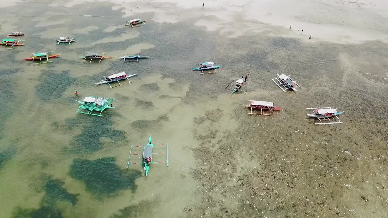 some motorboats in the beach of Cagbalete, Quezon.