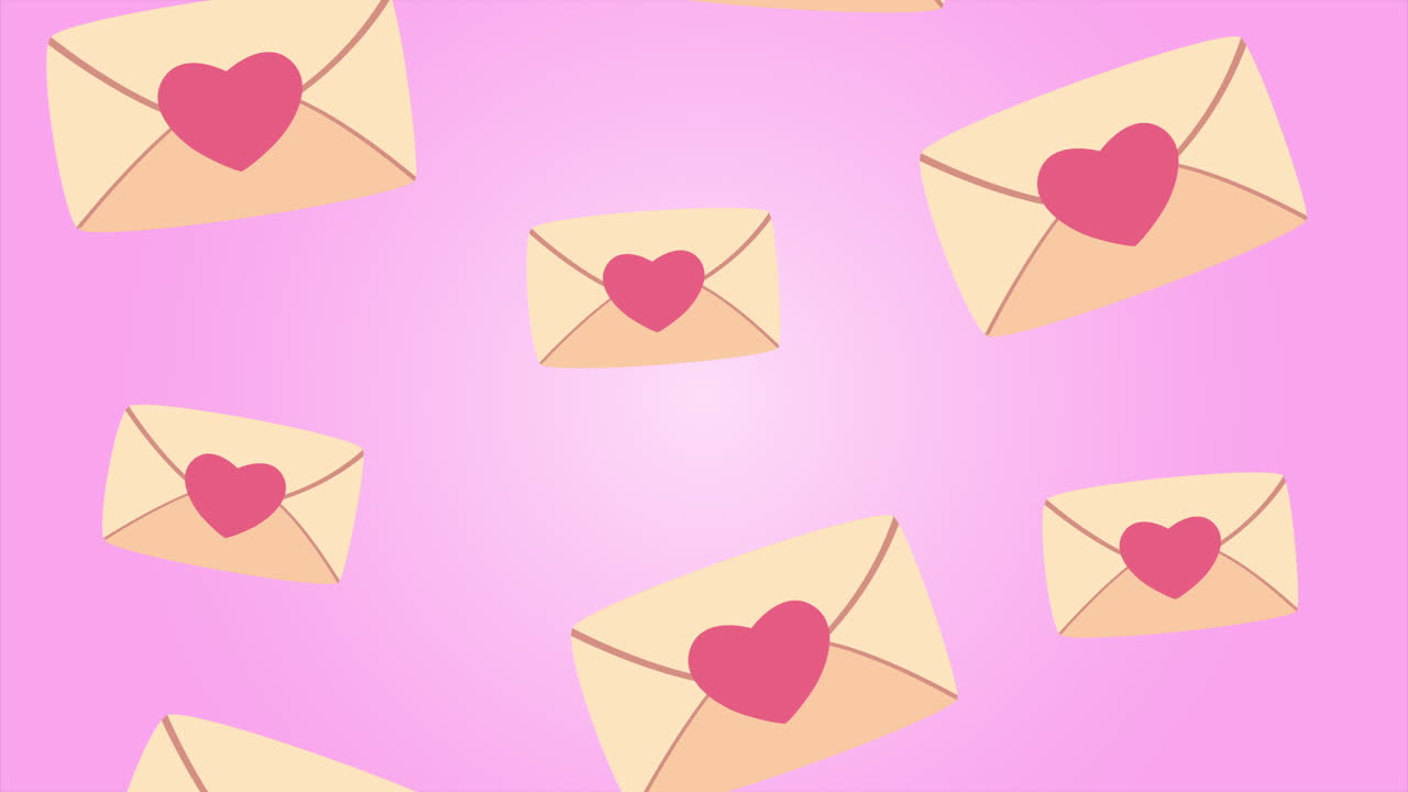 사랑 봉투 패턴으로 행복한 발렌타인 데이 카드