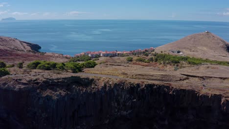 vista aérea de la parte eatsern de madeira, ponta de são lourenço