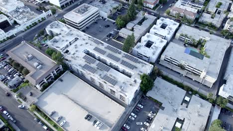 sherman oaks encore apartamentos bienes raíces panel solar proyecto en la azotea vista aérea sobrecarga