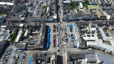traffic flowing trough the square dungarvan waterford ireland busy market town at the seaside ireland epic locations