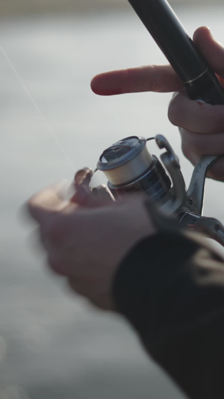 Fishing with a rod and reel