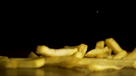 patatas fritas que caen