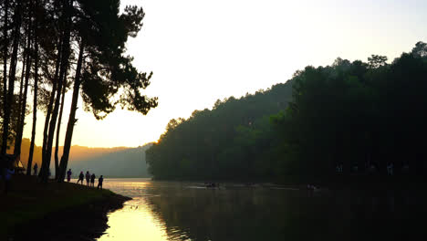 Morning-sunrise-at-Pang-Oung,-Mae-Hong-Son-Thailand